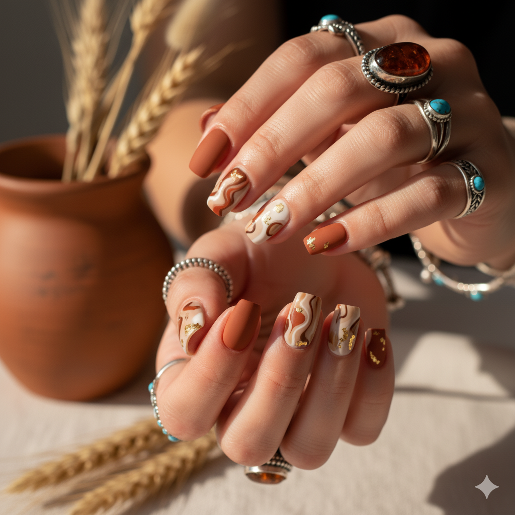 15 Stunning Nail Ideas to Pair with Boho Outfits
